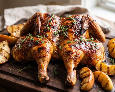Grilled BBQ Poussin | With Apple Glaze