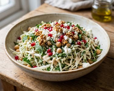 Orientalischer Weißkrautsalat mit Feta | Knackig & Würzig