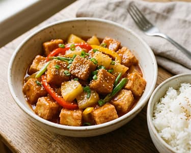 Knuspriger Süß-Sauer-Tofu aus dem Wok | Bunt & in 20 Minuten