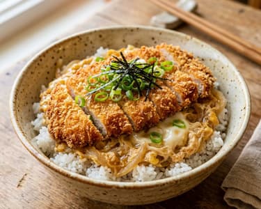 Japanisches Tori Katsudon | Knusprige Hendl-Bowl mit Ei