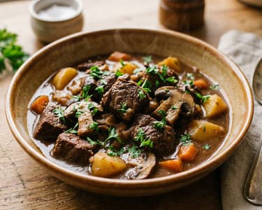 Ausseer Steinpilz-Rindfleischtopf | Deftig & Aromatisch
