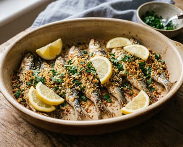 Sardinas al Horno | Knusprig überbackene Sardinen