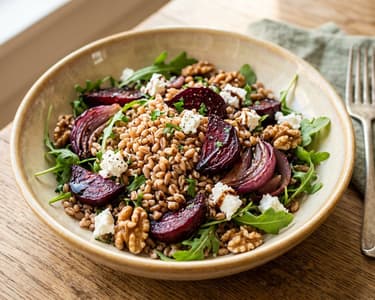 Toskanischer Farro-Salat | Mit Backrohr-Roter-Rübe