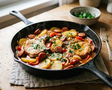 Croatian Kotlovina | Juicy Skillet Pork Chops
