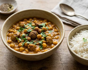 Indisches Kichererbsen-Maroni-Curry | Herbstlich & Cremig