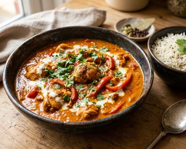 Indisches Chicken Lababdar | Cremig-würzige Hendlpfanne