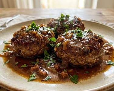 Salzburg Beer Meat Patties | In Rich Dark Beer Sauce