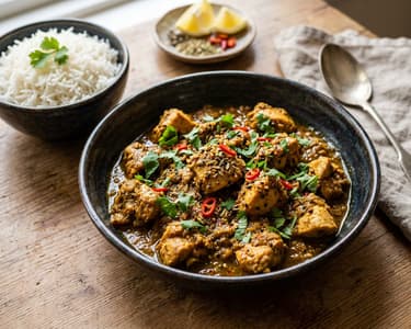 Indisches Achari-Hendl | Würzige Pfanne in 25 Min.