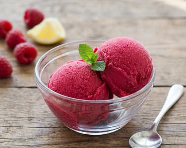 Himbeer-Sorbet
