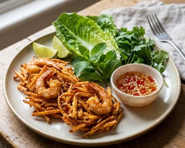 Bánh Tôm Hồ Tây | Knusprige vietnamesische Süßkartoffel-Garnelen-Laibchen