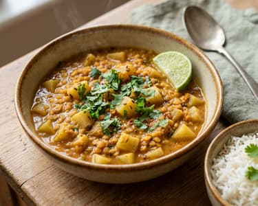Indisches Kohlrabi-Linsen-Curry | Cremig & Vegan
