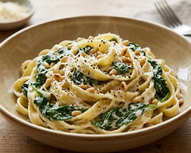 Tagliatelle mit Spinat & Ricotta | Cremig & Fein