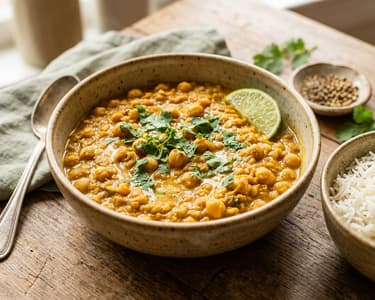 Indisches Kichererbsen-Linsen-Curry | Cremig & Vegan
