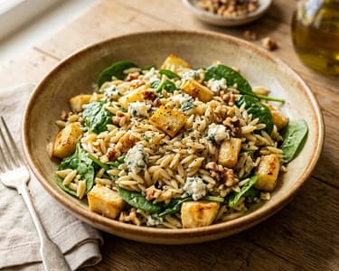Italienischer Orzo-Salat | Mit Backrohr-Pastinaken & Gorgonzola