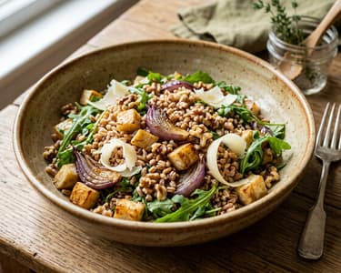 Toskanischer Farro-Salat | Mit Backrohr-Sellerie