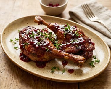 Autumn BBQ Duck Legs | With Lingonberry Glaze