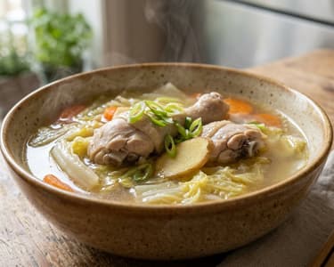 Chinesische No-Water Hühnersuppe | Aromatisch im eigenen Saft gedämpft