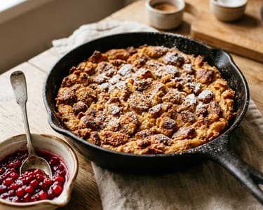 Tiroler Melchermuas | Goldbraun mit Preiselbeeren