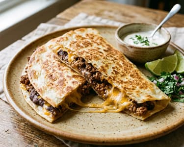 Mexikanische Machetes de Res | Streetfood-Riesen-Quesadilla