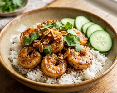 Goong Thod Krathiem Prik Thai | Knusprige Thai-Knoblauch-Garnelen