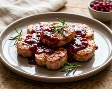 Grilled BBQ Turkey Medallions | With Lingonberry Glaze