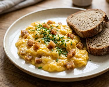 Wirtshaus-Grammeleierspeis | Deftiger Alm-Brunch