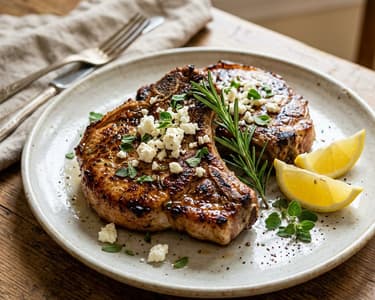 Greek Brizola | Juicy Lemon-Herb Pork Chops