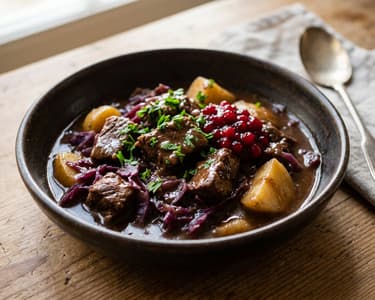 Old Viennese Red Cabbage & Beef Stew | Tender & Warming