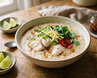 Cháo Cá | Vietnamese Rice Porridge with White Fish