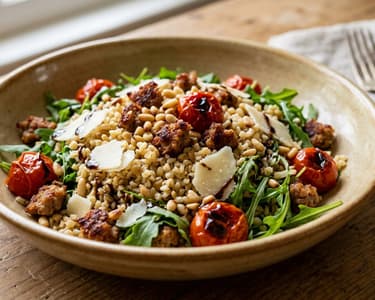 Toskanischer Bulgursalat | Mit knuspriger Salsiccia