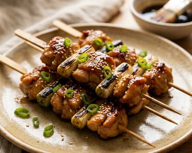Yakitori Negima | Juicy Street Food Chicken Skewers