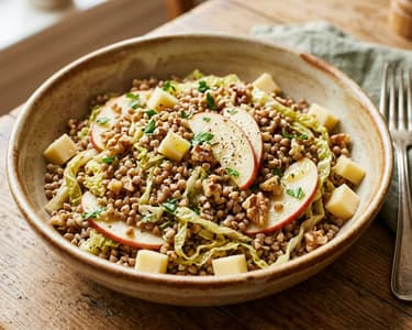 Italienischer Buchweizensalat | Mit Wirsing & Bergkäse