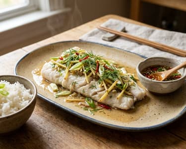 Cá Hấp Bia | Zarter Fisch im Biersud gedämpft