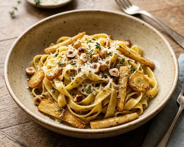 Tagliatelle mit Peterwurzen | Feiner Herbstgenuss