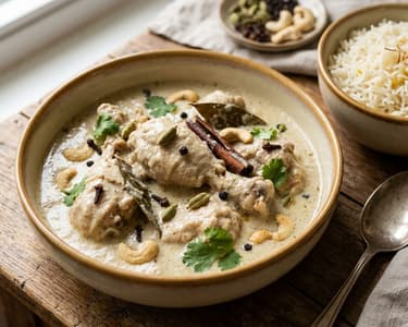 Indisches Chicken Rezala | Zartes Mughlai-Hendl in 25 Min