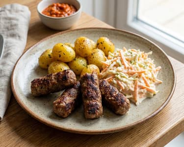 Classic Cevapcici with Potatoes | Juicy & Hearty