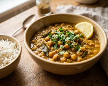 Chana Ghassi | Cremiges Mangalore Kichererbsen-Curry