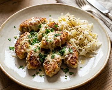 Würzige Almnocken mit Krautsalat | Hüttenklassiker
