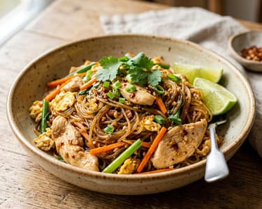 Pad Woon Sen Gai | Glasnudel-Wok in 15 Minuten