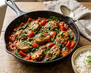 Indian Guinea Fowl Skillet | Tender & Aromatic in 25 Min.