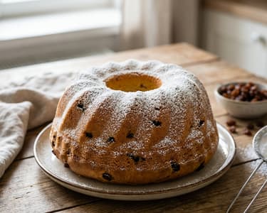 Saftiger Topfen-Gugelhupf mit Dinkelvollkornmehl