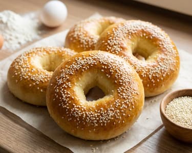 Hüttenkäse Bagels | Proteinreiches Frühstücksgebäck