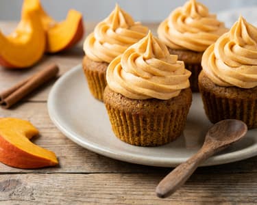 Halloween Kürbis Cupcakes