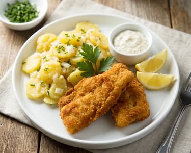 Gebackener Karpfen mit Erdäfpelsalat