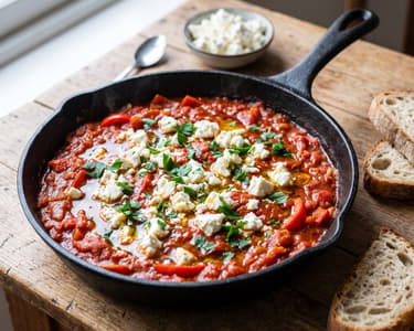 Vegan Shakshuka with "Feta"