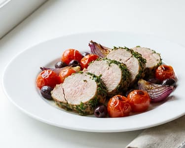 Schweinslungenbraten in der Kräuterkruste