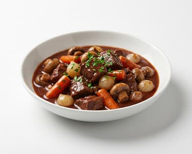 Boeuf Bourguignon | Zartes Rindfleisch in Rotwein