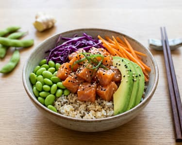 Poke Bowl mit Lachs | Frische & Vitalität