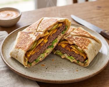 Cheeseburger Crunch Wrap