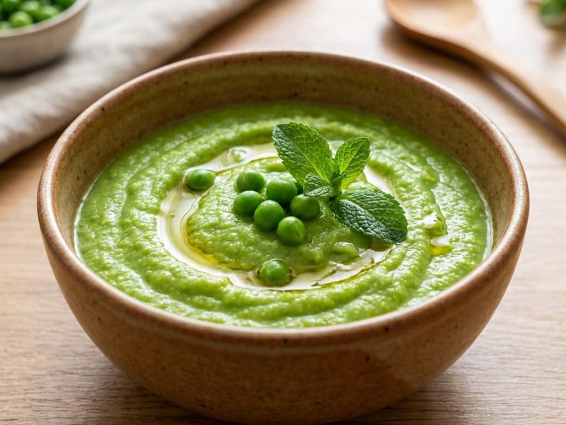 Creamy Pea Puree with Tahini
